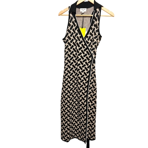 Diane Von Furstenberg x Target Collared Vintage Weave Sweaterknit Wrap Dress S. - Picture 3 of 16